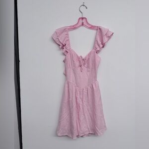 [NWT] Hollister back tie flutter slv romper, Sz XS